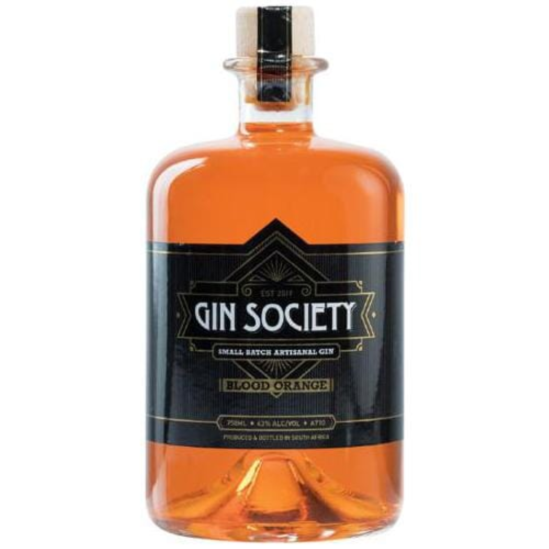 GIN SOCIETY BLOOD ORANGE 750ML